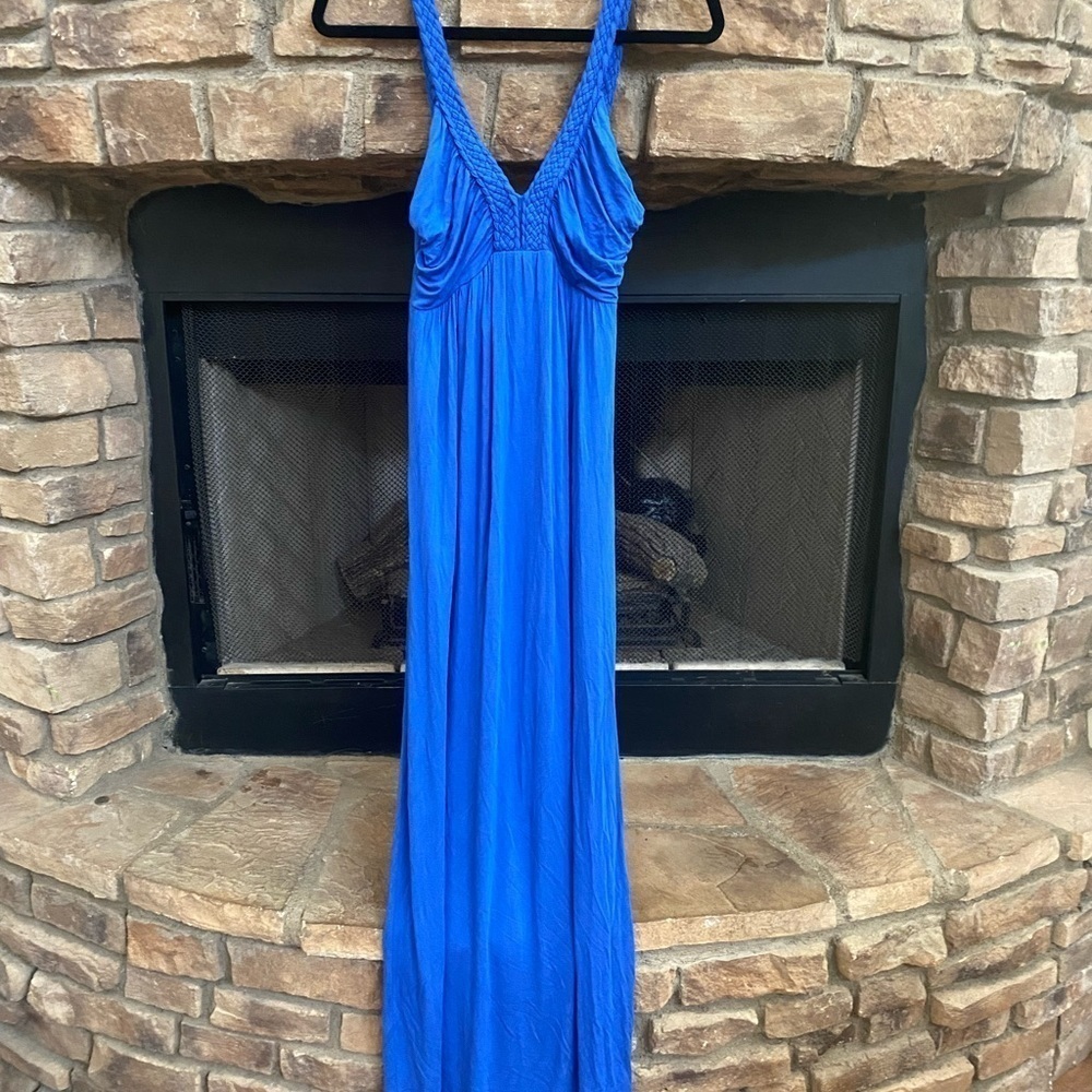 DESIGN 365 long blue sundress. Medium